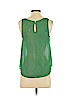 Lush 100% Polyester Green Sleeveless Blouse Size S - photo 2