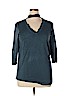 Torrid Teal 3/4 Sleeve Top Size 1X Plus (1) - photo 1