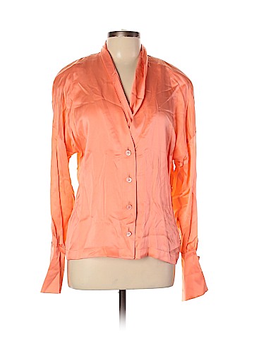 Escada by Margaretha Ley Long Sleeve Silk Top (view 1)