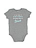 Carter's 100% Cotton Gray Short Sleeve Onesie 12-18 MO / 18 MO - photo 1