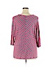Apt. 9 Pink 3/4 Sleeve Top Size 1X - photo 2