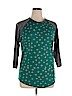 Lularoe Green 3/4 Sleeve T-Shirt Size XL - photo 1