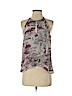 Parker 100% Silk Gray Sleeveless Silk Top Size S - photo 1