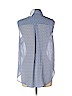 H&M 100% Polyester Blue Sleeveless Blouse Size 10 - photo 2