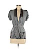 BCBGMAXAZRIA Gray Short Sleeve Top Size M - photo 1
