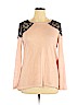 Bar III Pink Long Sleeve Top Size XL - photo 1