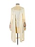 Eyeshadow 100% Polyester Tan Cardigan Size S - photo 1