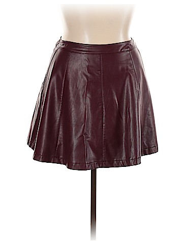 Lulu's Faux Leather Skirt (view 1)