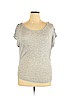 Chris & Carol Silver Short Sleeve Top Size XL - photo 1