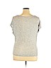 Chris & Carol Silver Short Sleeve Top Size XL - photo 2