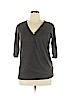 Assorted Brands Gray 3/4 Sleeve Top Size XL - photo 1