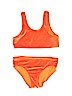 Kids Orange Two Piece Swimsuit Size 11 - photo 1
