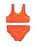 Kids Orange Two Piece Swimsuit Size 11 - photo 2