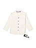 M&S 100% Cotton White Long Sleeve Button-Down Shirt Size 12-18 mo - photo 1