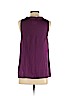 Ann Taylor LOFT 100% Polyester Purple Sleeveless Blouse Size S (petite) - photo 2