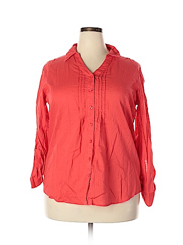 White Stag Long Sleeve Button-Down Shirt (view 1)