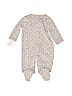 Carter's Polka Dots Gray Long Sleeve Onesie Size Newborn - photo 2