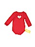 Gymboree 100% Cotton Red Long Sleeve Onesie Size 3-6 mo - photo 1