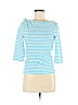 Kate Spade New York 100% Cotton Blue 3/4 Sleeve Top Size M - photo 1
