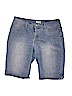 St. John's Bay Blue Denim Shorts Size 14 - photo 1