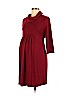 Three Seasons Maternity Burgundy Casual Dress Size M - photo 1