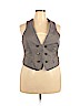 New York & Company 100% Cotton Gray Tuxedo Vest Size 18 - photo 1
