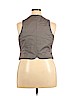 New York & Company 100% Cotton Gray Tuxedo Vest Size 18 - photo 2
