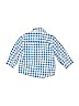 Carter's 100% Cotton Checkered-gingham Blue Short Sleeve Button-Down Shirt 12-18 MO / 18 MO - photo 2