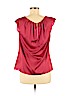 Worthington 100% Polyester Red Short Sleeve Blouse Size M (petite) - photo 2