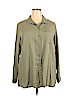 Old Navy 100% Tencel Green Long Sleeve Button-Down Shirt Size XXL - photo 1