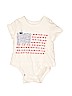Baby Gap 100% Cotton White Short Sleeve Onesie Size 12-18 mo - photo 1