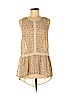 Stitch's 100% Polyester Tan Sleeveless Blouse Size M - photo 1