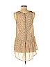 Stitch's 100% Polyester Tan Sleeveless Blouse Size M - photo 2