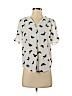 Joie 100% Polyester White Short Sleeve Blouse Size XS - photo 1