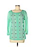 Tory Burch Teal 3/4 Sleeve Blouse Size 4 - photo 1