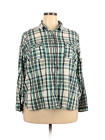 SONOMA life + style Plus Long Sleeve Button-Down Shirt (view 1)
