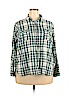 SONOMA life + style Plus 100% Cotton Green Long Sleeve Button-Down Shirt Size 2X - photo 1