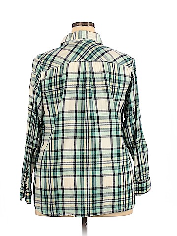 SONOMA life + style Plus Long Sleeve Button-Down Shirt (view 2)