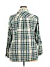 SONOMA life + style Plus 100% Cotton Green Long Sleeve Button-Down Shirt Size 2X - photo 2
