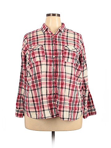 SONOMA life + style Plus Long Sleeve Button-Down Shirt (view 1)