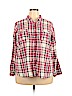 SONOMA life + style Plus 100% Cotton Pink Long Sleeve Button-Down Shirt Size 2X - photo 1