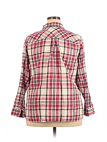 SONOMA life + style Plus Long Sleeve Button-Down Shirt (view 2)