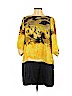 BCBGMAXAZRIA 100% Silk Yellow Casual Dress Size L - photo 1