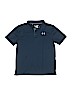 Under Armour 100% Polyester Blue Short Sleeve Polo Size L (youth) - photo 1