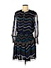 Diane von Furstenberg 100% Silk Blue Casual Dress Size 6 - photo 1