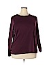 Lands' End 100% Cotton Burgundy 3/4 Sleeve T-Shirt Size 2X - photo 1