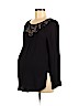 Liz Lange Maternity 100% Rayon Black Long Sleeve T-Shirt Size M - photo 1