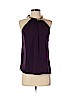 Diane von Furstenberg 100% Silk Purple Sleeveless Silk Top Size P (petite) - photo 1