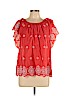 Gap 100% Cotton Red Short Sleeve Blouse Size XL - photo 1