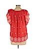 Gap 100% Cotton Red Short Sleeve Blouse Size XL - photo 2